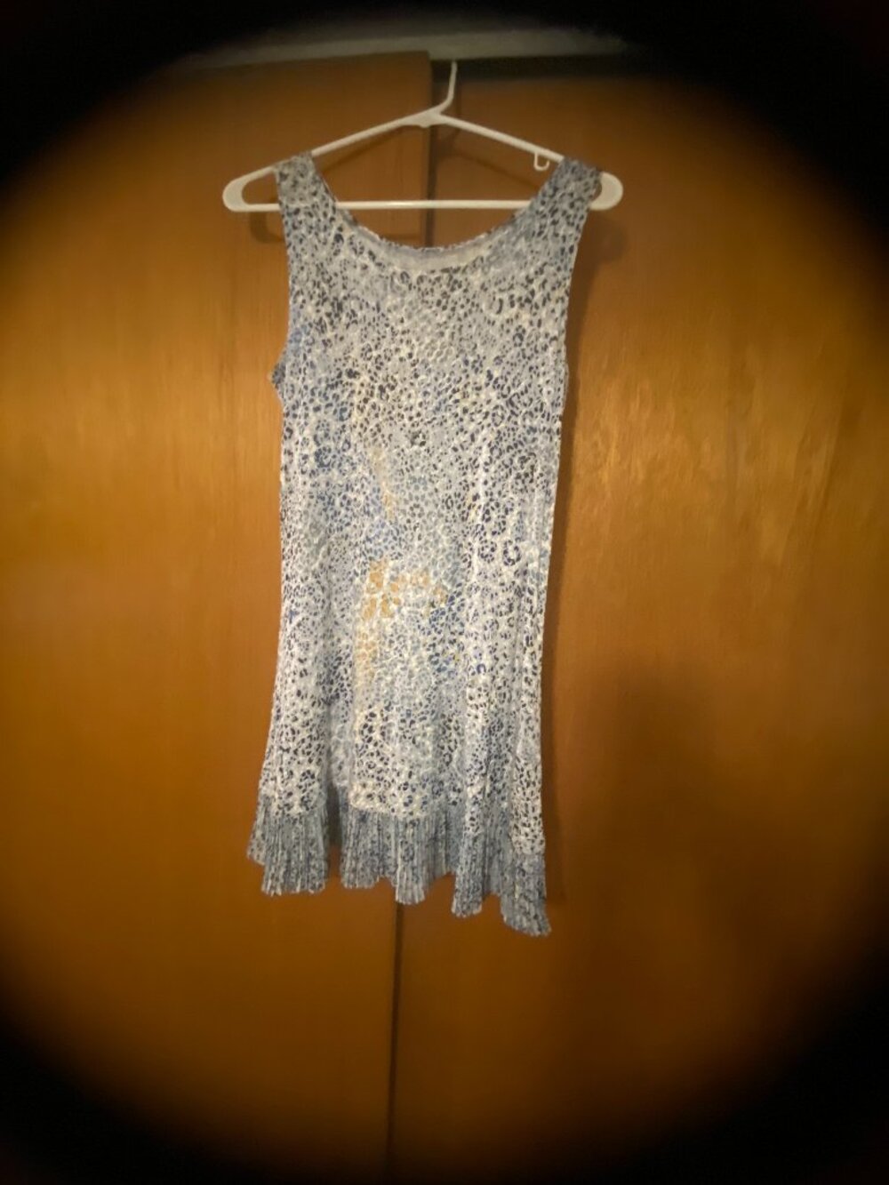 LOGO Tank Top With Broomstick Hem - Size Small